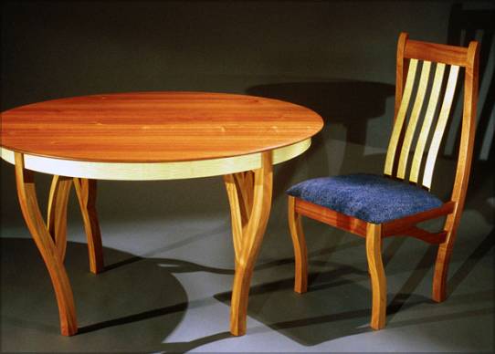 Sapele Table and Chair